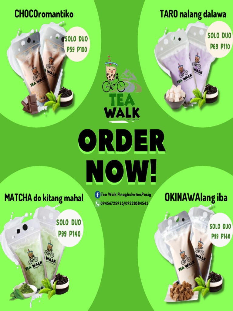 Tea Walk Template | PDF