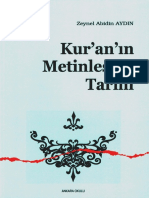 Zeynel Abidin Aydın - Kur'an'in Metinleşme Tarihi (Ankara Okulu 2017)