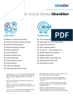 Your Ultimate Social Media Checklist: Daily Tasks Weekly Tasks