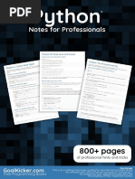 Python Notes Fir Profesionals