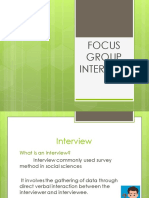 Focus Group Interview