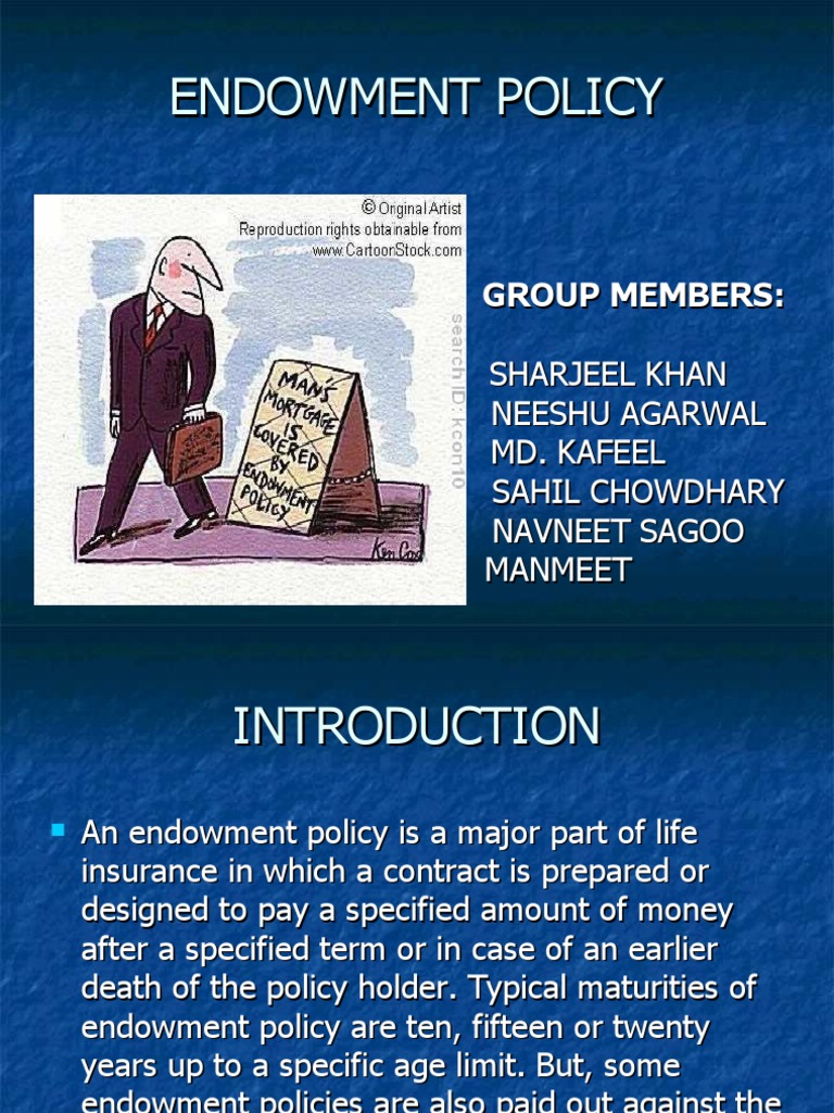 Overview of Endowment Insurance Policies | PDF | Insurance | Life Insurance