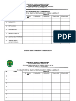 Daftar Hadir Peserta Lomba Mading