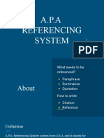 APA Referencing System