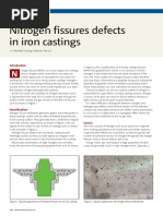 Nitrogen Fissures Defects in Iron Castings: Back To