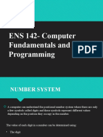 ENS 142-Computer Fundamentals and Programming