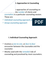 UNIT TWO: Approaches in Counseling