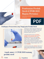 Pembuatan Produk Steril (CPOB) Praktikum Formulasi Dan Teknologi Sediaan Steril - by Aina (Farmasi)