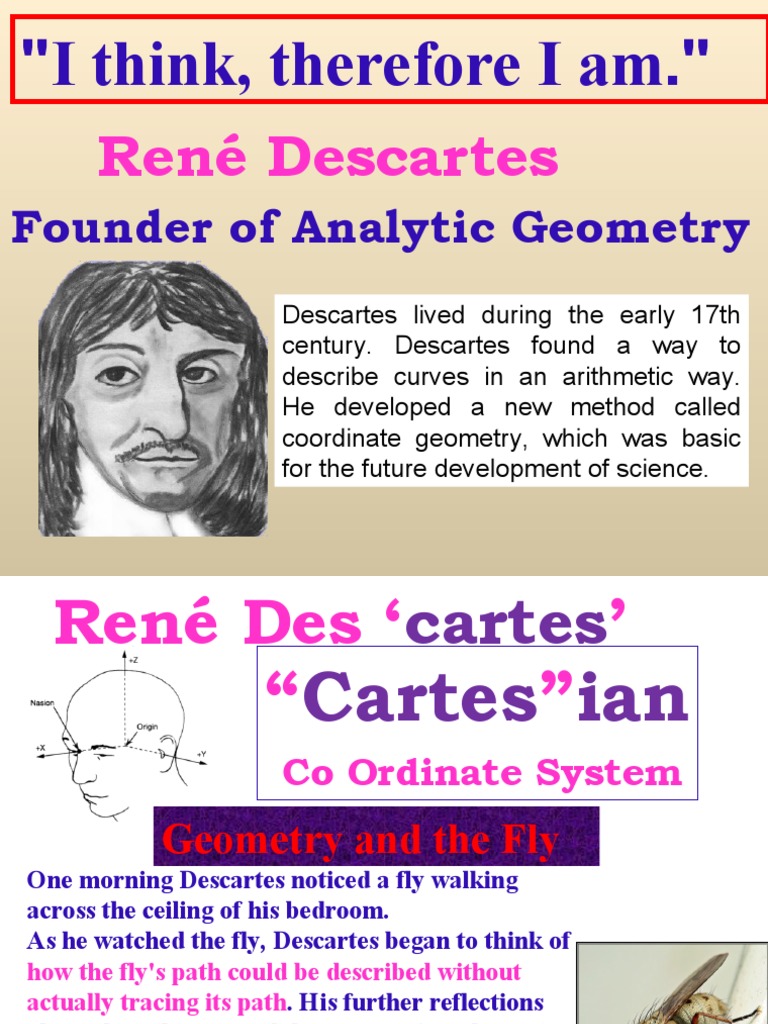 Descartes and Coordinate Geometry | PDF | Analytic Geometry | Cartesian ...