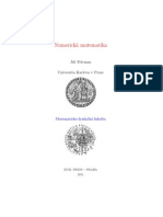 Numerická Matematika: Jiří Felcman Univerzita Karlova V Praze