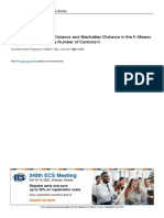 K-Means Clustering with Euclidean vs Manhattan Distance