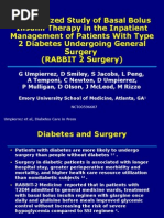 RABBIT 2 Trial: Insulin Regimen in Diabetes | PDF | Diabetes Management ...