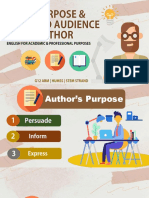 Eapp w3 Purpose & Intended Audience of An Author