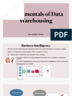 Fundamentals of Data Warehousing: Ms. Liza Mae P. Nismal