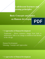 Child and Adolescent Learners and Learning Principles Basic Concepts and Issues On Human Development