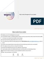 Major Incident Management Process Update: © 2018 Wipro Confidential 1
