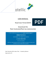User Manual Road User Portal (RUP) - Download The Fleet Invoice(s) /fleet Tax Statement(s)