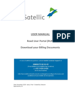 User Manual: Road User Portal (RUP) - Download Your Billing Documents