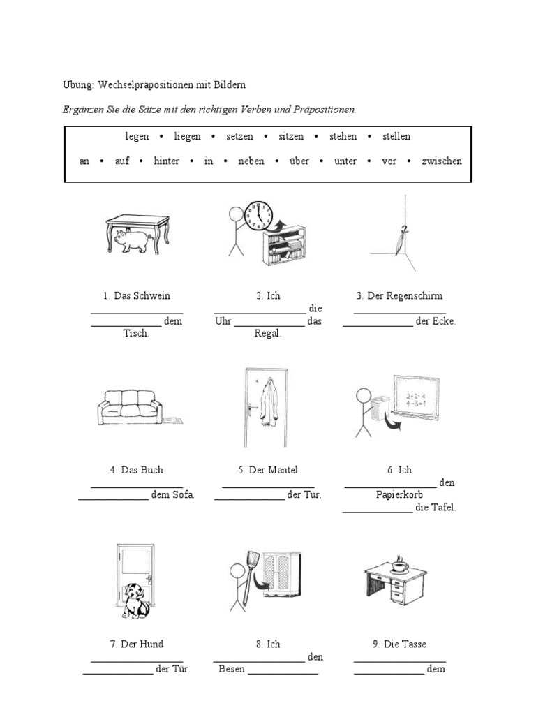 Prapositionen Dat Akk