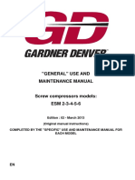 "General" Use and Maintenance Manual