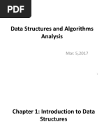 Data Structures and Algorithms Analysis