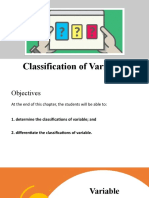 3 Classification of Variables