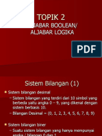 Pertemuan 2 Aljabar Boolean