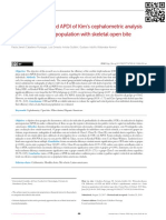 Efficiency of ODI and APDI of Kim's Cephalometric Analysis in A Latin American Population With Skeletal Open Bite