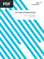 Download System Stewardship the future of policy making   by Institute for Government SN53210371 doc pdf