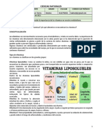 Vitaminas: tipos, funciones y alimentos fuente