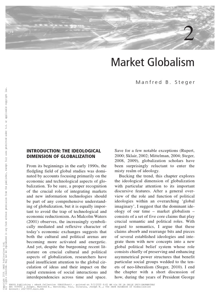market globalism essay