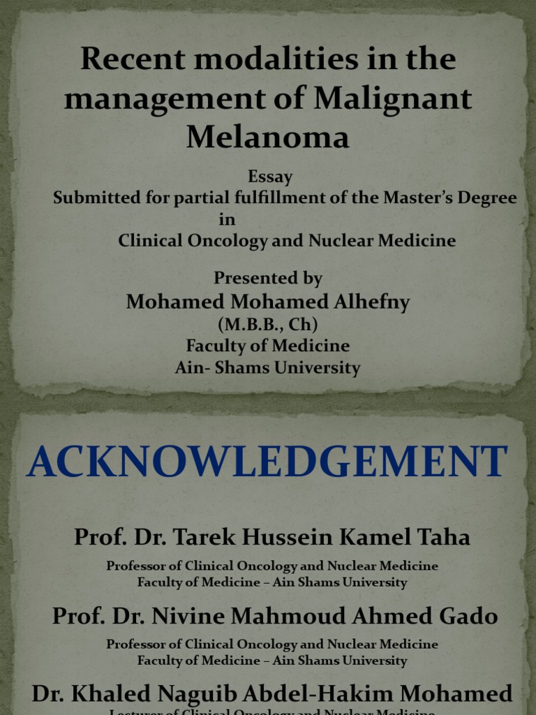 Advances in Malignant Melanoma Management | PDF | Melanoma | Metastasis