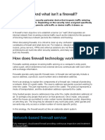 What Is A ? and What Isn't A Firewall?: Network-Based Firewall Service