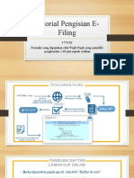 Tutorial Pengisian E-Filing Ss