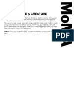 Shake-N-Make A Creature: Worksheet