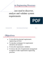 Requirements Engineering Processes: Processes Used To Discover, Analyse and Validate System Requirements