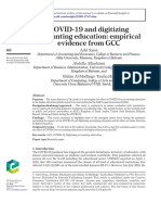 COVID-19 and Digitizing Accounting Education: Empirical Evidence From GCC