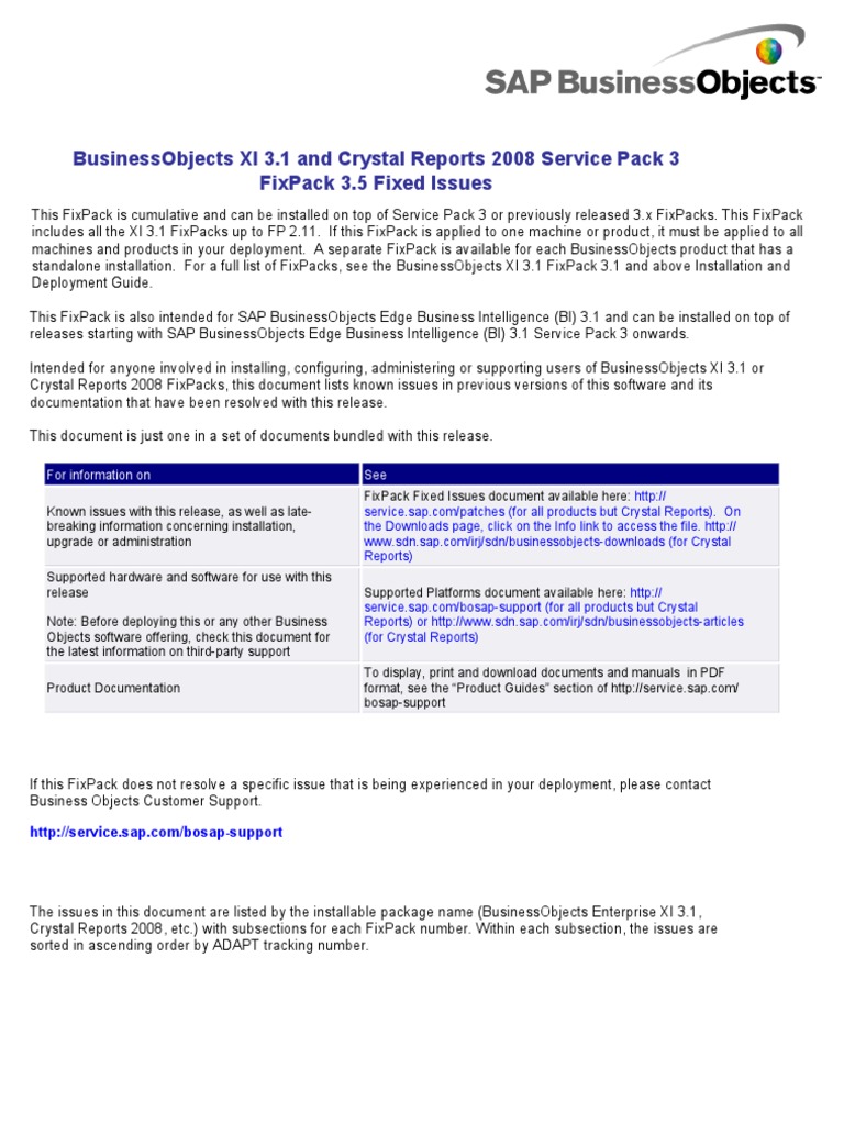 XI31 FP3 5 Fixed Issues en | PDF | Ibm System I | Ibm Db2