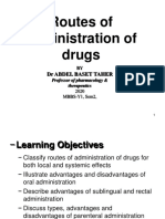 3 Routes of Administration of Drugs