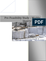 Pre-Feasibility Study Marble Quarrying Project