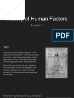 History of Human Factors