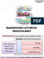 Serie 5 - Magnitudes Atómico-Moleculares