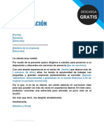 Modelo Carta Presentacion Servicios