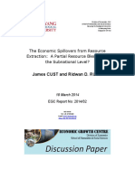 The Economic Spillovers From Resource Extraction: A Partial Resource Blessing at The Subnational Level?