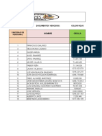 F-SG-82 Lista Fecha de Certificaciones Del Personal