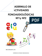 Cuadernillo Actividades Fonoaudiologo NT1 NT2