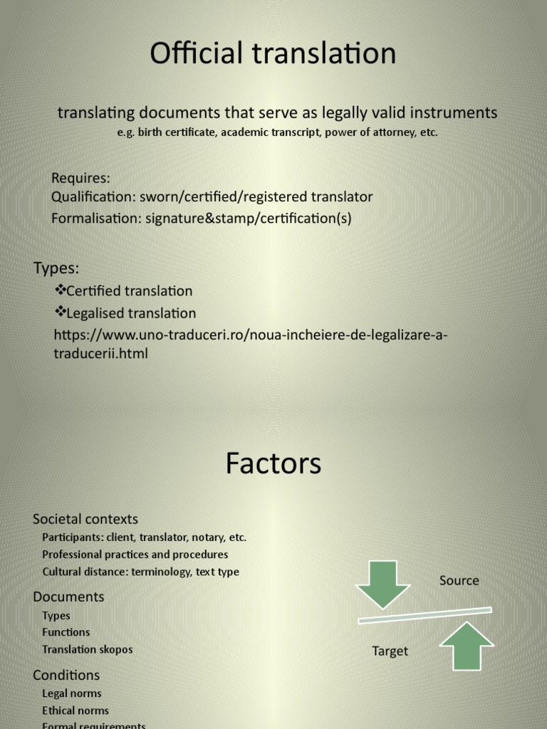 Official Translation of Legal Documents | PDF | Career & Growth