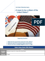 What Does It Mean To Be A Citizen of The United States?: 2nd Grade Citizenship Inquiry