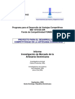 Informe Estudio de Mercado Artesanias Dominicanas 2008