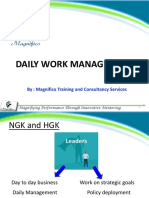 Daily Work Management: By: Magnifico Training and Consultancy Services